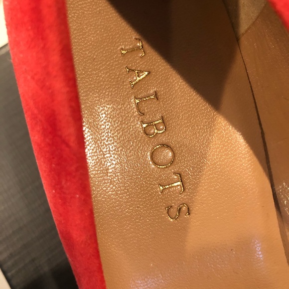 TALBOTS… red suede pumps - Picture 9 of 13
